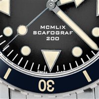 Armbanduhr Eberhard Scafograf 200 mcmlix in Stahl 41047.01 CAM2C - 41047.01 CAM2C